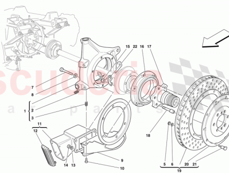 Photo of L H REAR HUB HOLDER…