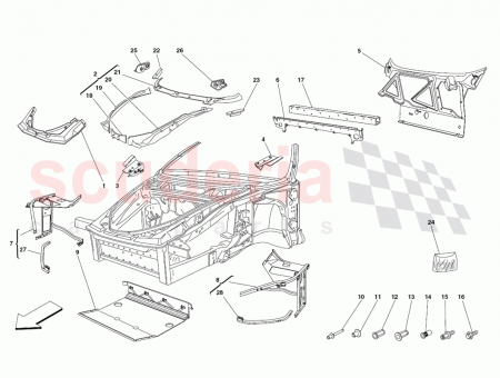 Photo of COMPLETE UPPER FRONT SUSPENSION CONNECTION CROSS MEMBER…