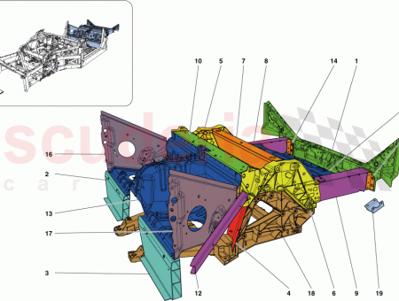 Photo of RH CENTRE REAR DIAGONAL BRACE…