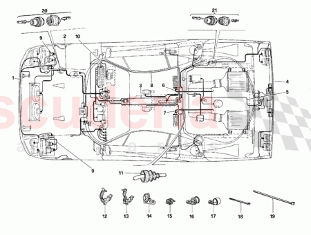 Photo of R H engine cables…