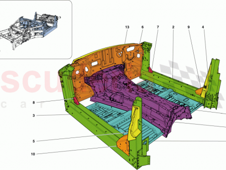 Photo of EXTERNAL RH B PILLAR TRUSS…