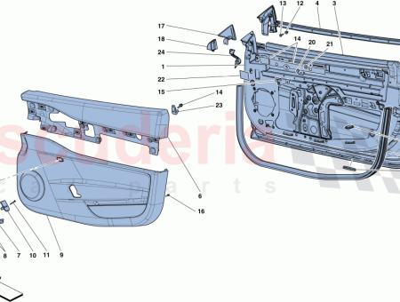 Photo of LH DOOR INNER CORNER TRIANGLE TRIM…