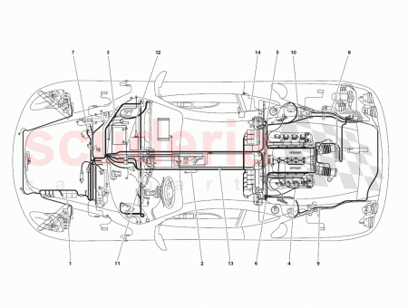 Photo of RH CYLINDER BANK INJECTION CONNECTOR CABLES…