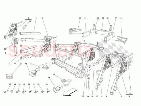 Photo of REAR LH FENDER FRAME…