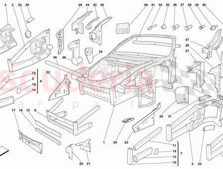 Photo of FRONT PILLAR LH UPPER CARPET SHIELD…