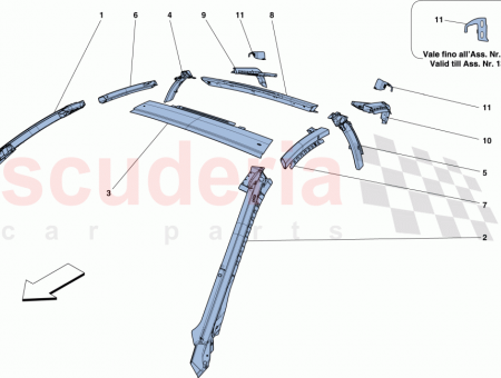 Photo of LH REAR ROOF BEAM…