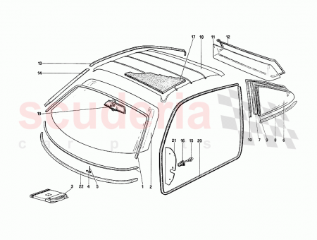 Photo of Right rear glass plexiglass…