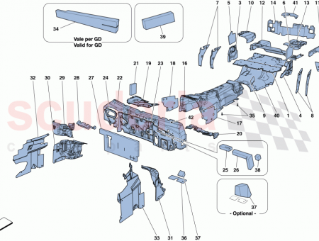 Photo of COMPL PASSENGER SIDE FOOTREST FASTENER INSULATION…