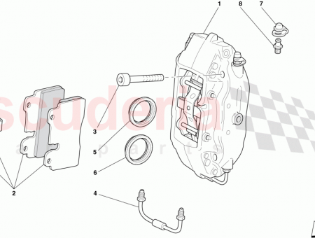 Photo of REAR LH CALLIPER WITH PADS…