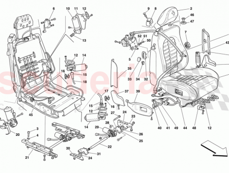 Photo of RH SEAT COMPLETE WITH GUIDES…