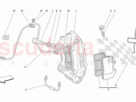 Photo of RH REAR CALIPER UNIT WITH PADS…