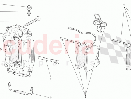 Photo of REAR RH CALLIPER WITH PADS…