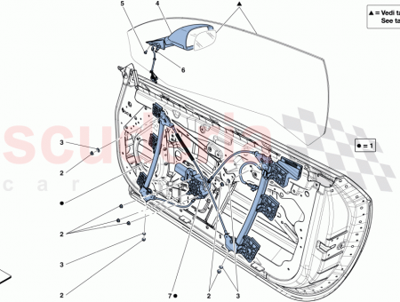 Photo of FRONT RH DOOR POWER WINDOW MECHANISM…