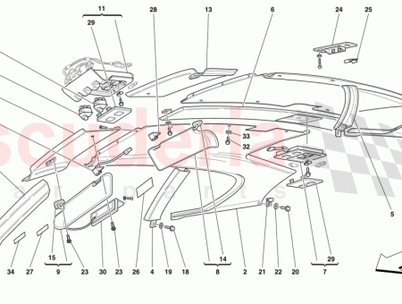 Photo of RH WINDSCREEN UPPER CROSS ARM MOLDING…