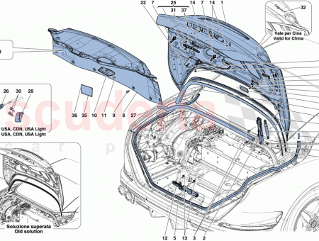 Photo of LUGGAGE COMPARTMENT LID KINEMATICS KIT…