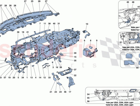 Photo of FASCIA REINFORCEMENT BRACKET ON LH PASSENGER SIDE SATELLITE…