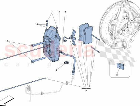 Photo of REAR RH CALLIPER WITH PADS…