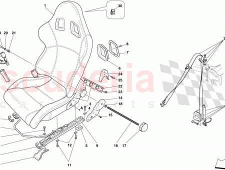 Photo of LH SEAT BELT SLOT SURROUND…