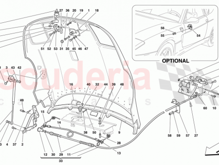 Photo of RH FRONT HOOD BONNET HINGE…