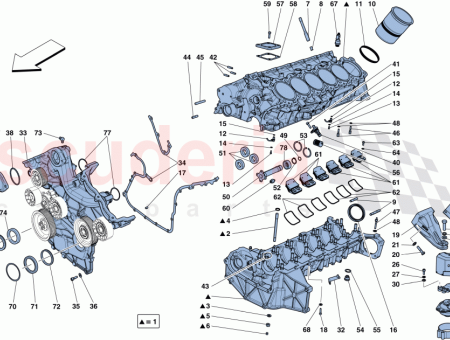 Photo of CRANKCASE LOWER CRANKCASE SHELL ASSEMBLY…