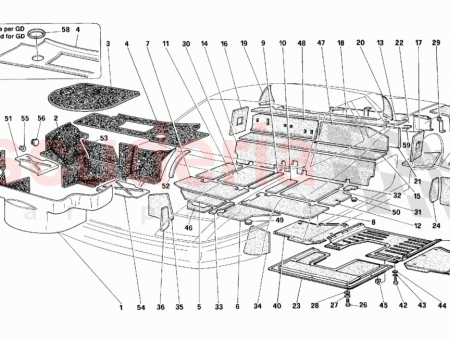 Photo of Inner sound insulation for wheelhouse passenger side…