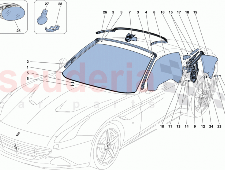 Photo of COMPL LH EXTERNAL REAR VIEW MIRROR GLASS…