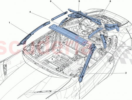 Photo of UPPER WINDSCREEN CROSS MEMBER…