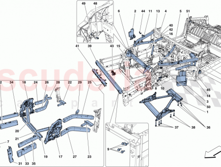 Photo of RH INTERNAL ENGINE COMPARTMENT DIAGONAL BRACE…