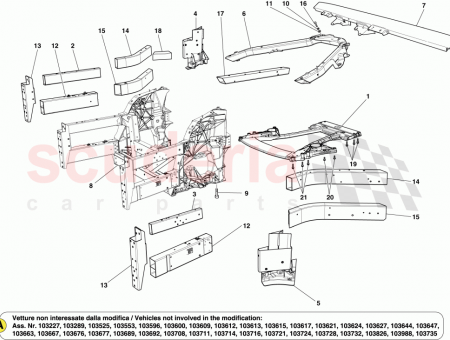 Photo of INTERNAL ENGINE COMPARTMENT DIAGONAL FIREWALL BRACE…