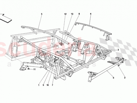 Photo of R H lateral cross member…