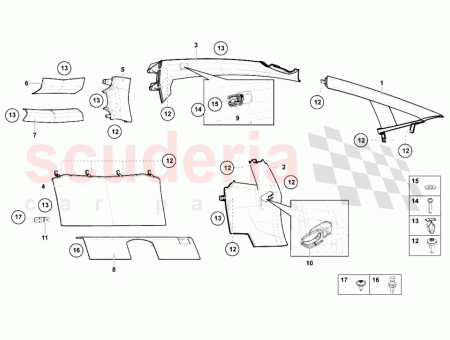 Photo of LH B PILLAR COVERING ASSY LEATHER INTERIOR SUPPLY…