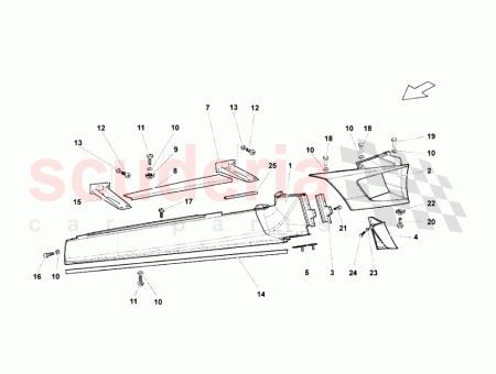 Photo of FRONT LEFT SIDE MEMBER ASSEMBLY…