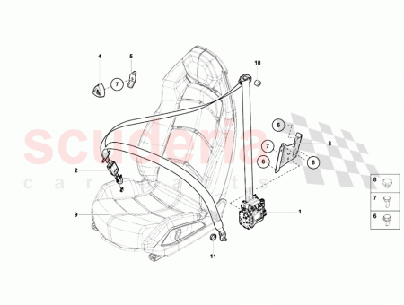 Photo of Belt Latch With Warning Contact passenger Side…