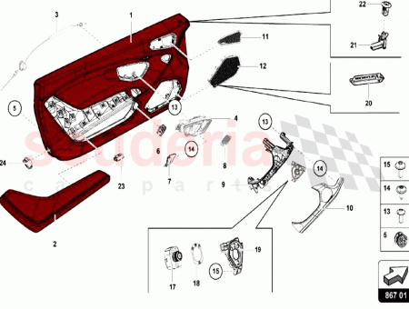 Photo of RH DOOR PANEL ASSEMBLY WITH ANTI THEFT SYSTEM…