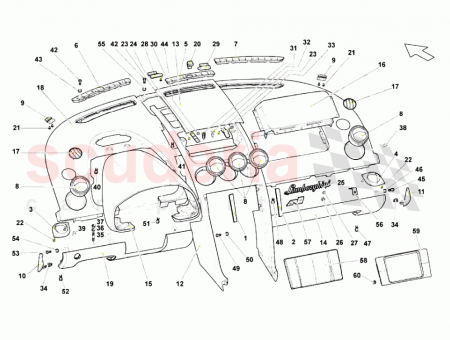 Photo of DASHBOARD ASSEMBLY ALCANTARA INTERIOR WITHOUT GLOVE COMPERTMENT PROVIDE…