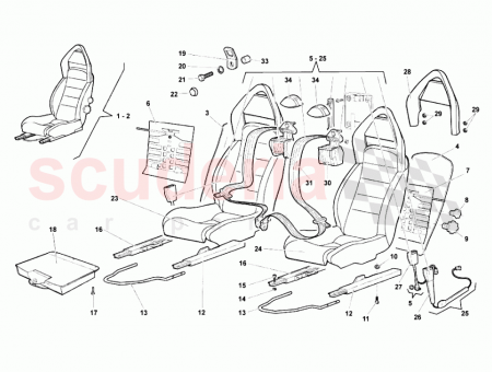 Photo of LEFT SEAT ALCANTARA UPHOLSTERY SUPPLY VIN…