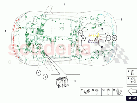 Photo of WIRING HARNESS FOR INJECTORS BANK 2 BANK 6…