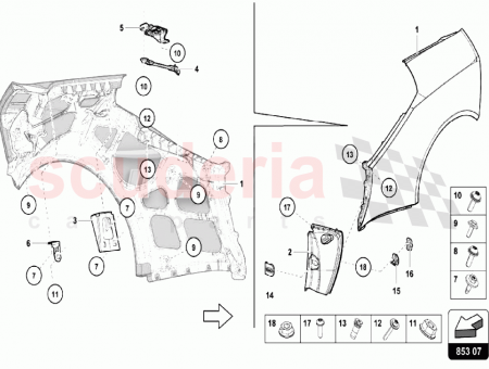 Photo of BRACKET FOR WHEEL HOUSING…