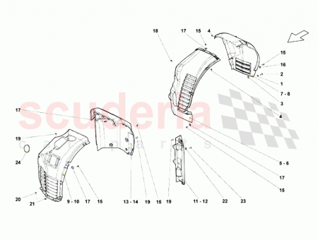 Photo of FRONT LH WHEELHOUSE APRON FRONT PORTION…