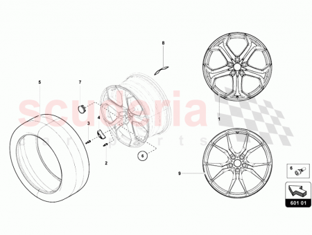 Photo of WINTER TYRES KIT INCLUDES 2 FRONT TYRES R19…