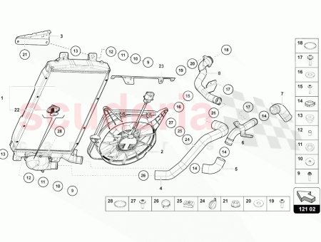 Photo of SUPPORT FOR COOLANT RADIATOR…