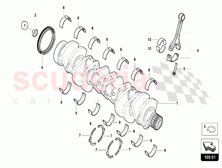 Photo of COMPLETE CONNECTING ROD UNTIL VIN FLA04372 MAPE CONNECTING…