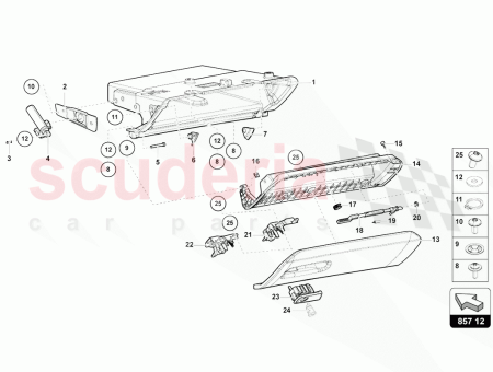 Photo of BRACKET RETAINER GLOVE BOX…