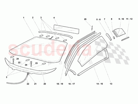 Photo of WINDSHIELD UPPER GASKET…