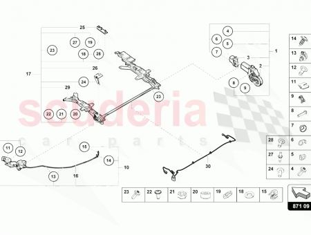 Photo of KIT LID LATCH RH WITH FIXING…