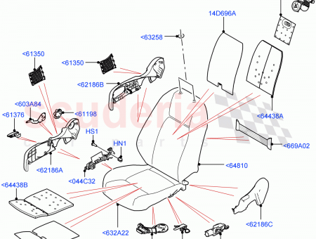 Photo of HANDLE SEAT BACK ADJUSTING…