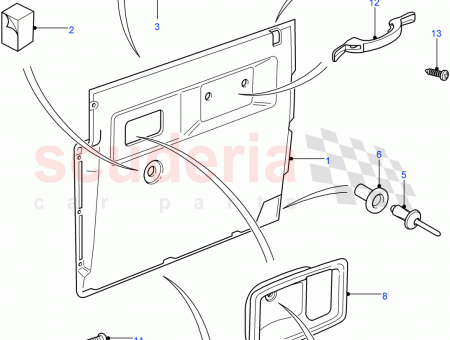 Photo of BEZEL DOOR INSIDE HANDLE…