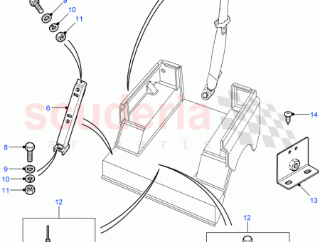 Photo of Bracket rear seat belt anchorage…