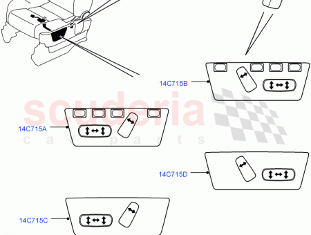 Photo of BUTTON SEAT RECLINE SWITCH…