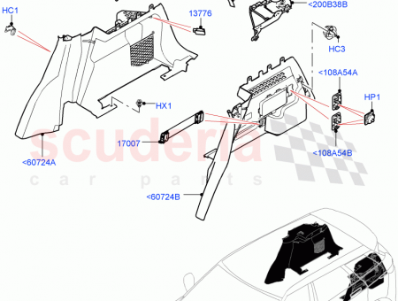 Photo of CAP PILLAR TRIM AIR BAG…